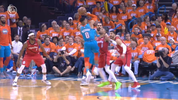 Westbrook rocks Lillard to sleep after big shot