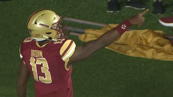 Boston College AJ Dillon Highlights vs. Kansas - Stadium