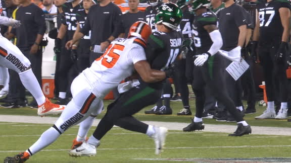 Siemian leaves with injury after late hit from Garrett