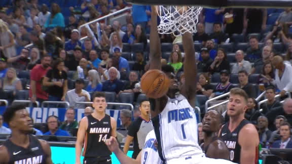 Isaac cleans up Gordon's miss with powerful jam