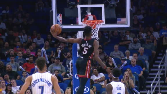 Jones Jr. steals and slams for Miami