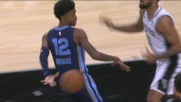 Morant shows off fancy handles