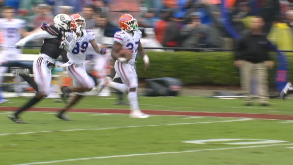 Florida needs 1 play to respond with Pierce's 75-yard TD
