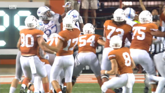 Texas beats Kansas with field goal as time expires