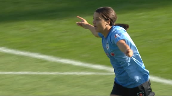 Kerr opens the scoring for the Red Stars