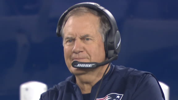 Belichick smirks after Jets decline Pats' penalties