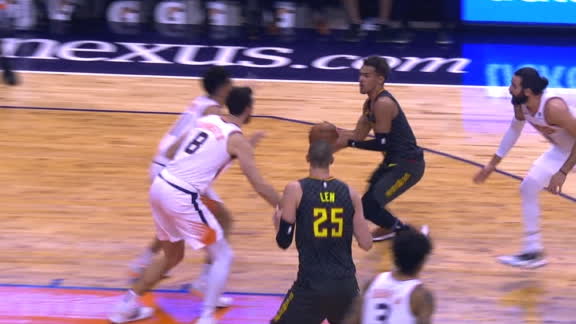 Trae crosses Rubio, drops no-look dime