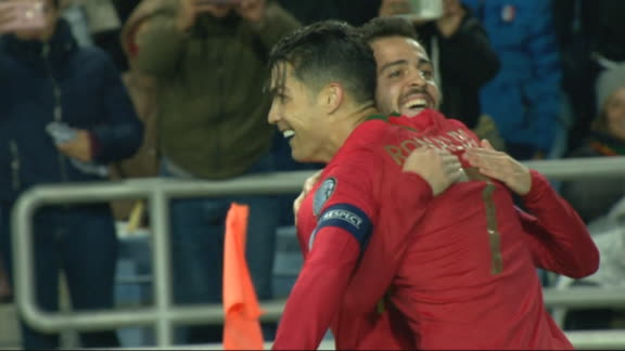 Ronaldo completes hat trick vs. Lithuania