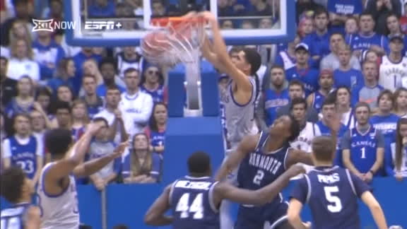 Enaruna throws down alley-oop for Kansas