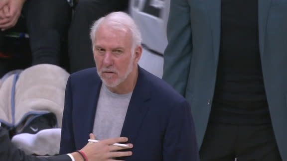 Popovich ejected for arguing foul call