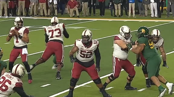 Hurts darts TD pass to Stogner