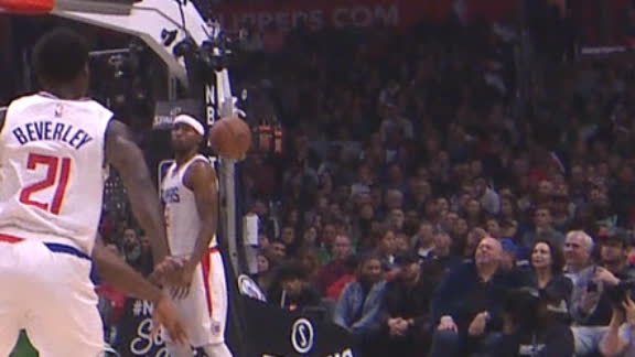 Beverley nearly drills Harkless with rocket pass