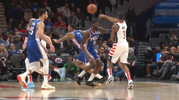 Beal's nifty assist sets up a Bertans reverse