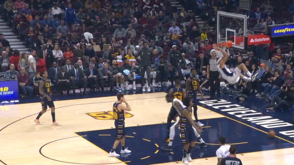 Gordon takes it himself for rim-rocking slam