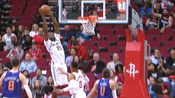 Westbrook feeds Capela with the alley-oop