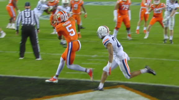 Higgins catches 3rd TD vs. Virginia