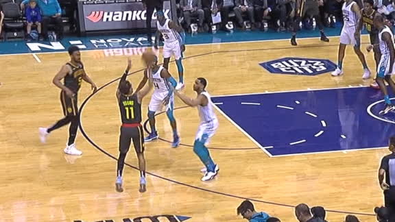 Trae gets saucy, sinks triple from downtown