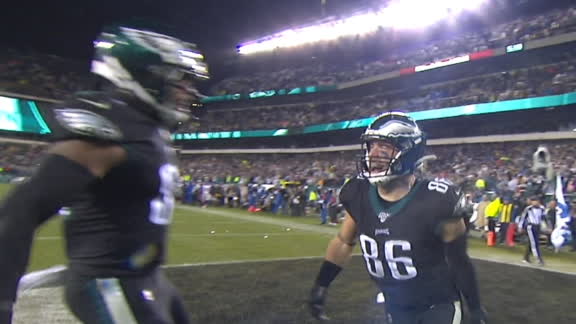 Ertz scores game-winning TD in OT