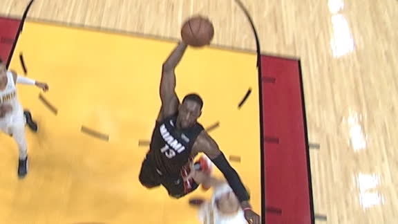 Adebayo rocks the rim