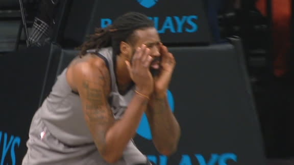 Jordan filled with emotion after his pass hits Pinson in the face