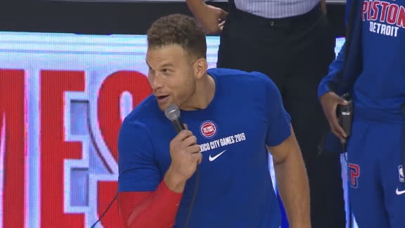 Doncic addresses crowd in Spanish, Griffin tries to follow