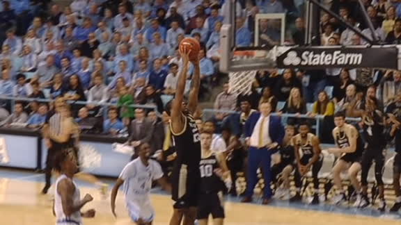 Wofford's Stumpe sets up Jones for the dunk
