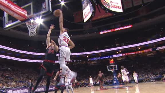 Simmons elevates to posterize Markkanen