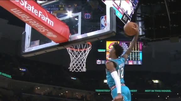 Morant throws down an emphatic one-handed hammer