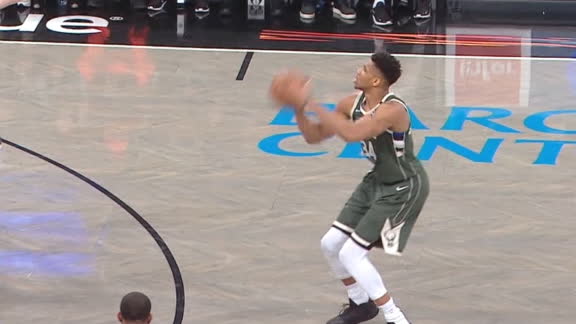 Giannis knocks down 3