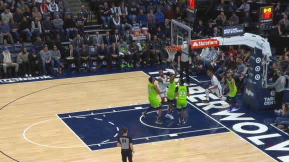 Powell Eurosteps, sinks reverse layup