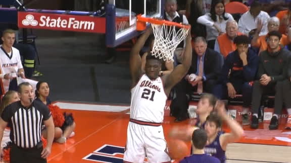 No 24 Illinois Hangs On To Beat Northwestern 75 71 Abc7 Chicago