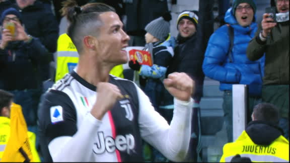 Ronaldo puts Juventus ahead before halftime