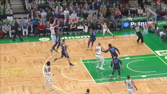 Jaren Jackson gets innovative with block-steal combo