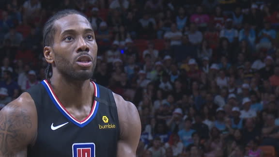 Kawhi dimes Lou Will for 10th assist