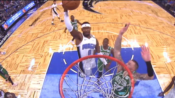T-Ross with a lengthy airtime dunk