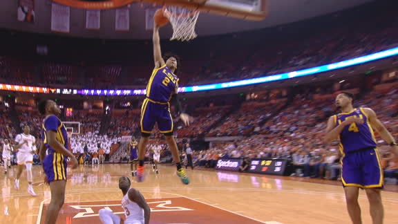 Watford rocks the rim over Texas defender