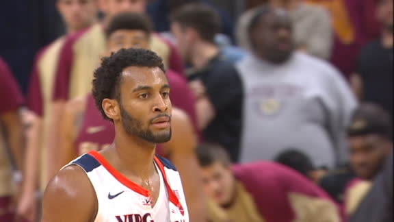 Virginia player rips jersey in frustration