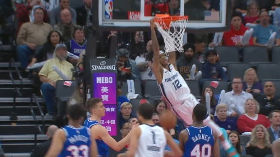 Ja throws down alley-oop slam