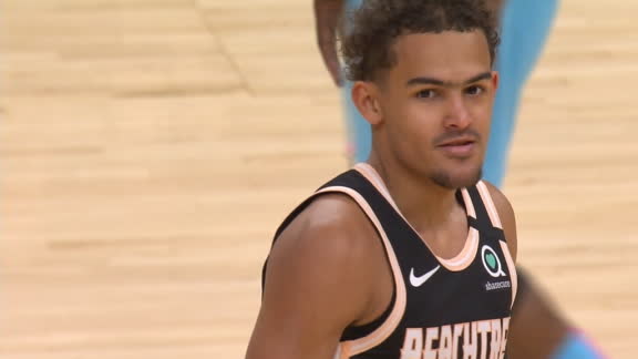 Trae gets bumped from deep, buries 3 anyway