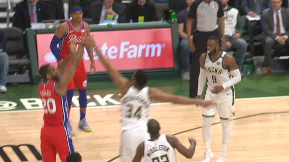Burks banks in the and-1 3-pointer