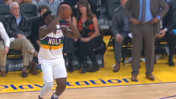 Zion loses defender, then splashes a 3
