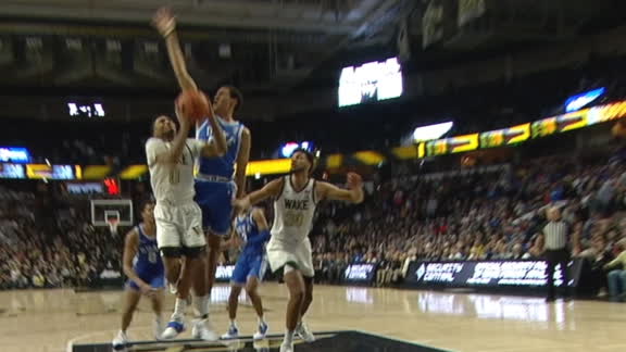 Childress sinks acrobatic and-1 extending Wake Forest's lead in OT