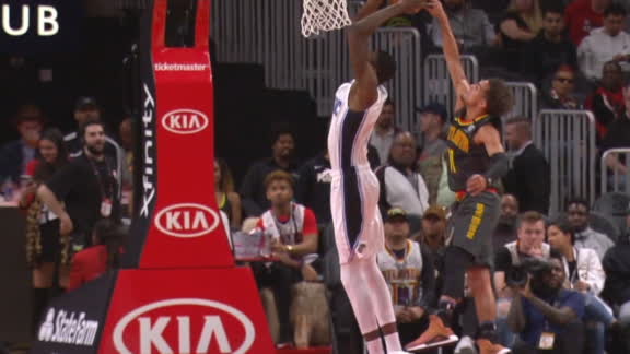 Young denies Bamba, who is nearly a foot taller