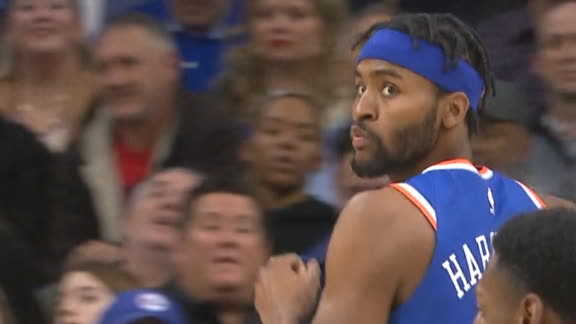 Harkless catches fire to hit 5th 3-pointer of quarter