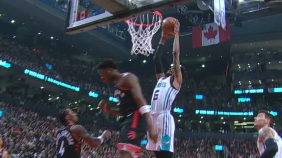 McDaniels throws down two-handed jam