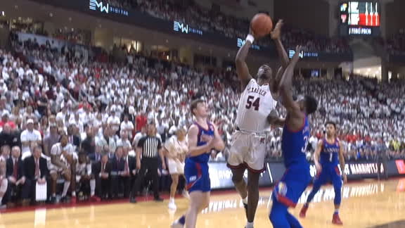 Texas Tech's Tchewa muscles in for and-1