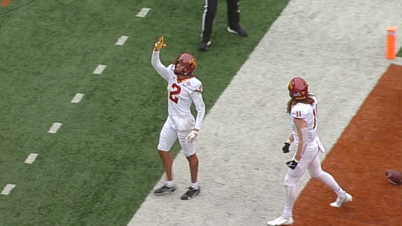 Shaw stays on his feet for 35-yard Cyclones TD