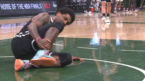 Kyrie out for remainder of Game 4 after suffering ankle injury