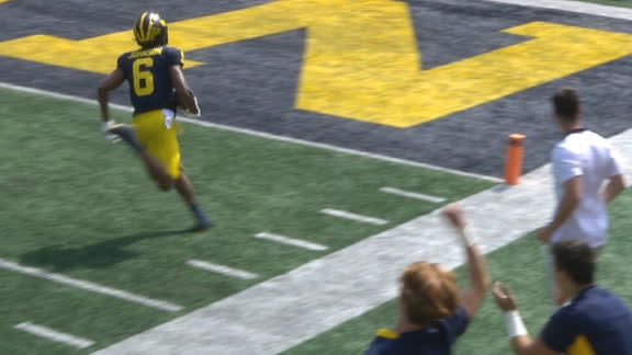 McNamara airs it out 87 yards to Cornelius Johnson for a Michigan TD