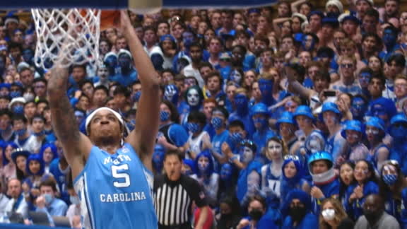 Bacot's dunk seals UNC's win in Coach K's final home game